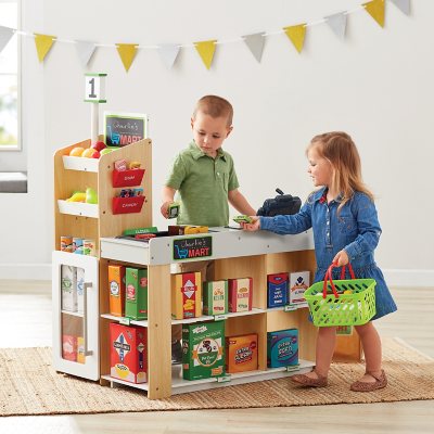 wooden grocery store playset