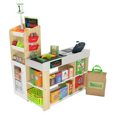 supermarket playset wooden