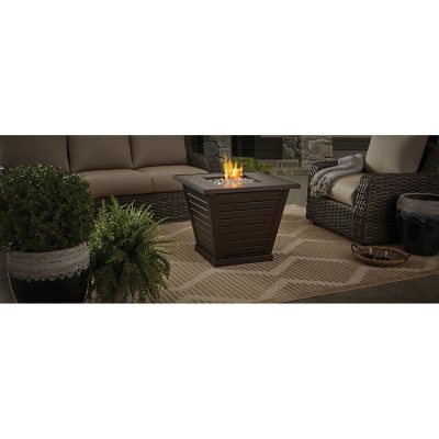 Member S Mark 30 Wood Grain Tile Top Fire Pit Sam S Club