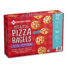 Member's Mark Mini Pizza Bagels, Cheese & Pepperoni 72 ct.