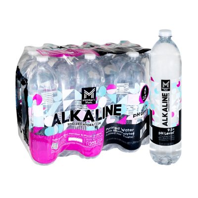 Member's Mark Plus+ Alkaline Bottled Water (1L., 18 pk.)