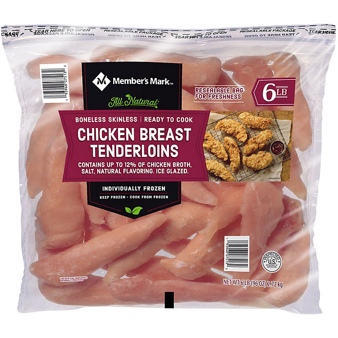 Member's Mark Frozen Chicken Tenderloins 6 lbs.