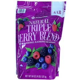 Member's Mark Triple Berry Blend, Frozen, 64 oz.