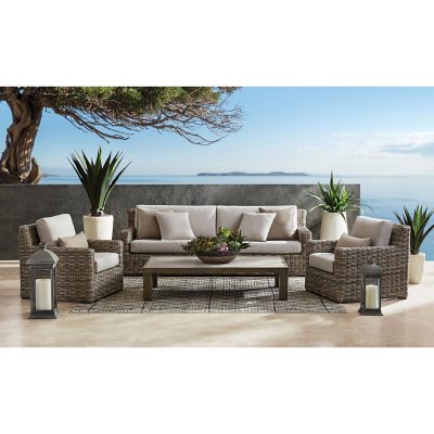 Sunbrella 4 piece patio set hot sale