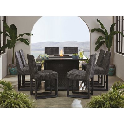 Member s Mark Adler 9 Piece Counter Height Dining Set with Fire