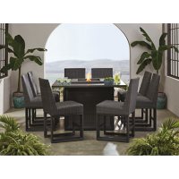 Member's Mark Adler 9-Piece Counter Height Dining Set with Fire Pit	