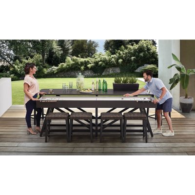 shuffleboard on a table