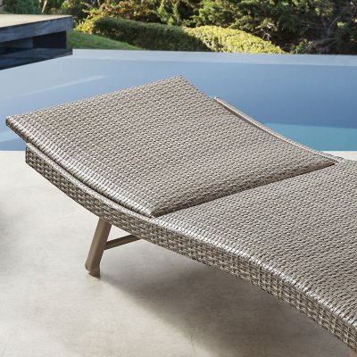 Woven padded best sale chaise lounge