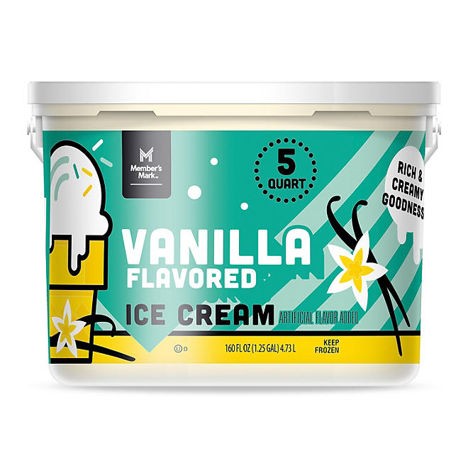Member's Mark Vanilla Ice Cream Pail 5 qts.