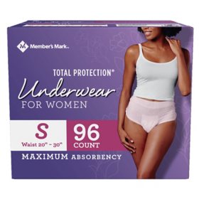 Member's Mark Total Protection Incontinence Underwear for Women - Choose Your Size
