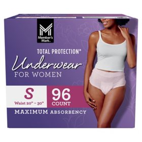 Member's Mark Total Protection Pads for Women, Maximum Long Length (192 ct.)