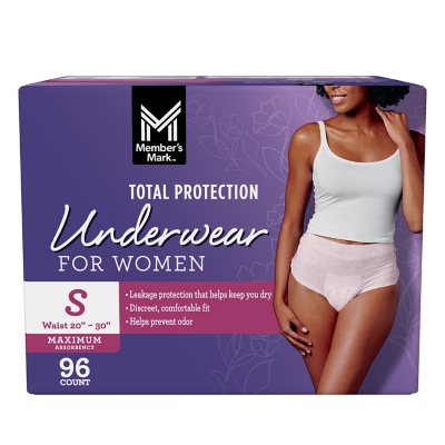 Member&rsquo;s Mark Total Protection Incontinence Underwear for Women 