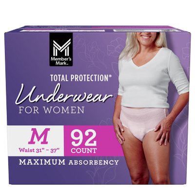 Member's Mark Total Protection Incontinence Underwear for Women (Choose  Your Size) - Sam's Club