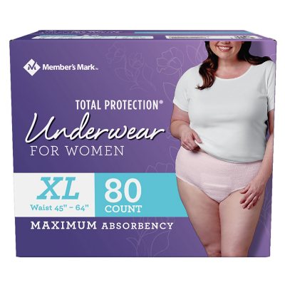 Depend Fresh Protection Incontinence Underwear for Women, XXL (44 ct.) -  Sam's Club