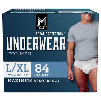 Depend Night Defense Adult Incontinence Underwear for Men, Disposable,  Overnight, Large, Grey, 56 Count : : Health & Personal Care