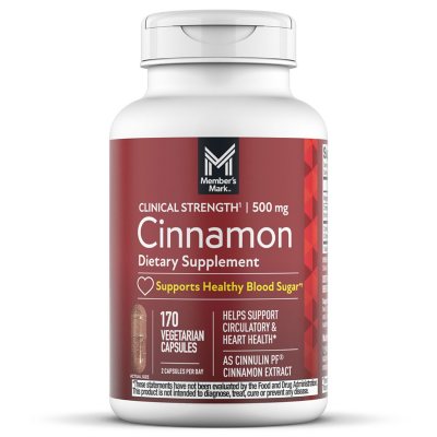 Member's Mark Clinical Strength Cinnamon 500 mg. (170 ct.) - Sam's Club