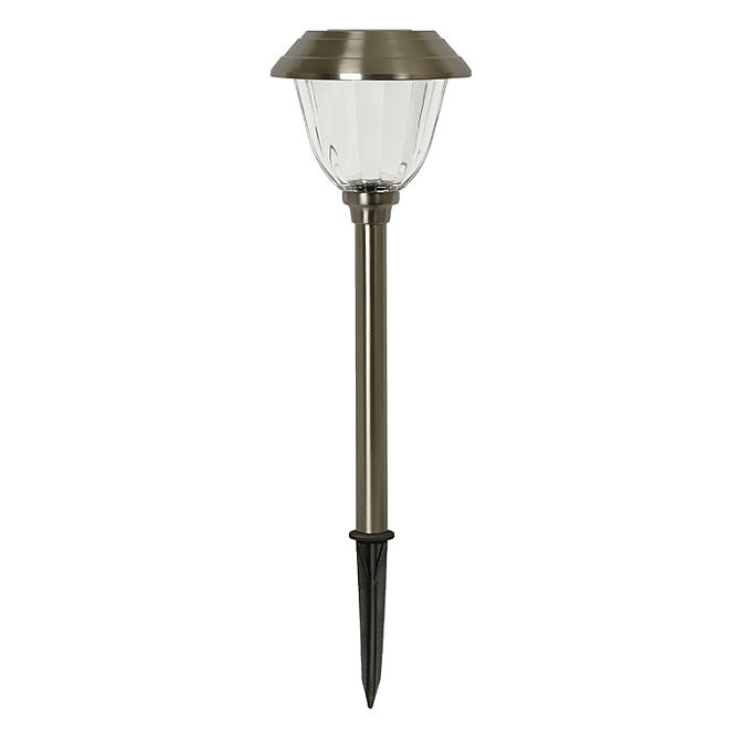 Member's Mark 8 Piece LED Solar Path Lights - Stainless Steel