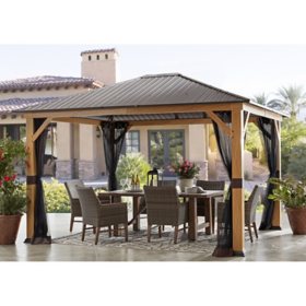 Freestanding 24x8 Pergola Kit with Roof - Backyard Pergola Sale