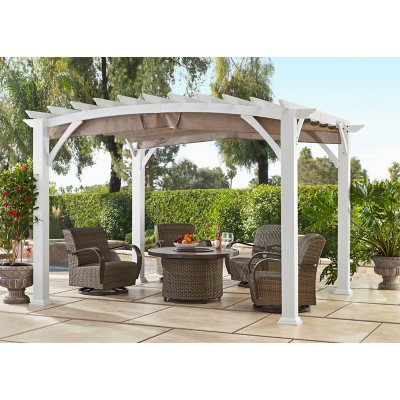 Member's Mark 10' x 12' Pergola (White) - Sam's Club