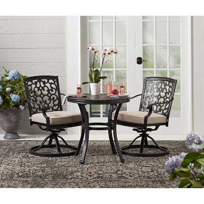 Member s Mark Hastings 3 Piece Bistro Set with Sunbrella Fabric