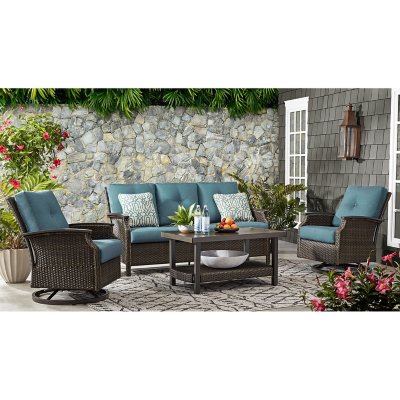 Member s Mark Stockton 4 Piece Patio Deep Seating Set with