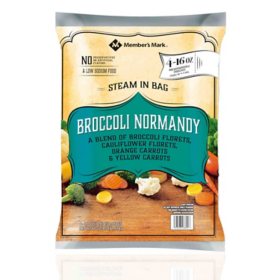 Member's Mark Broccoli Normandy Blend, Frozen 16 oz. pouch, 4 ct.