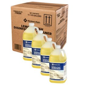 Member's Mark Commercial Lemon Fresh Disinfectant Cleaner, 1 gal., Choose Pack Size