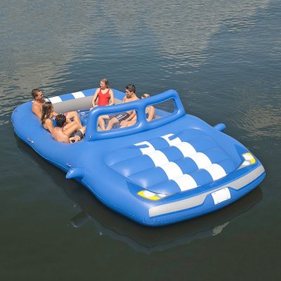 6 Person Inflatable Floating Platform Mat Water Raft Pool Lake Lounge Island LG 