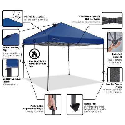 Member s Mark 10 x 10 Instant Canopy with Patented EasyLift Technology Sam s Club