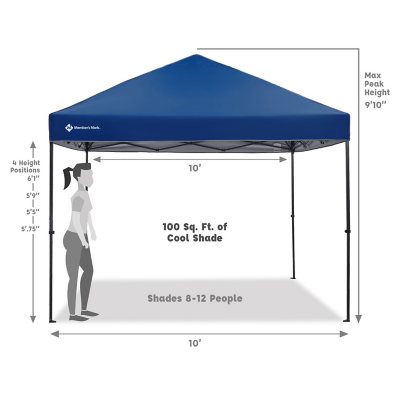 Blue 10x10 Popup Tent