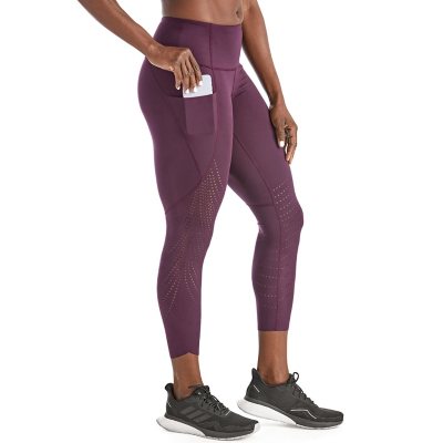 Members Mark Ladies Everyday Perforated Legging - Orchid Pizzazz / Xs