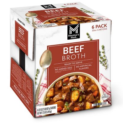 Member's Mark Conventional Beef Broth (32 oz., 6 pk.) - Sam's Club