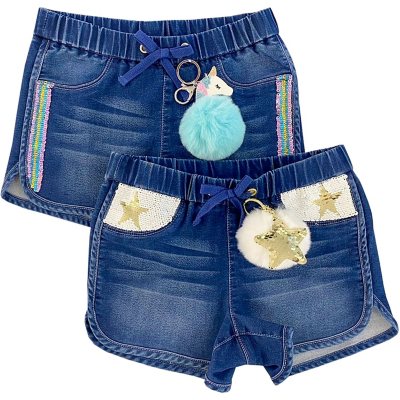 Member's Mark Girls 2pk Knit Denim Shorts Sam's Club