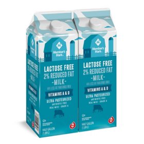 Member's Mark Lactose Free 2% Reduced Fat Milk (64 fl. oz., 2 pk.)