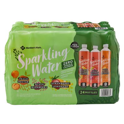 Kirkland Signature Sparkling Water, Variety Pack, 17 fl oz, 24 ct