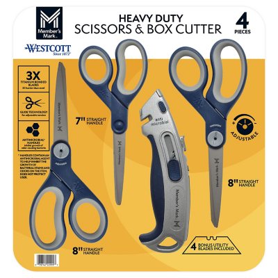 Westcott 8 & 5 Titanium Bonded Fashion Scissor Set, Blue Floral