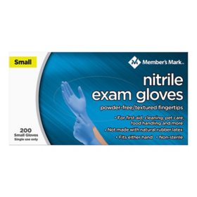 Member's Mark Nitrile Exam Gloves, Choose your Size (200 ct.)