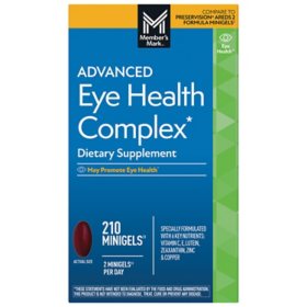 Member's Mark Advanced Eye Health Complex Mini Softgels, 210 ct.