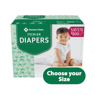 Member's Mark Premium Baby Diapers (Sizes: Newborn ) 108 Diapers 