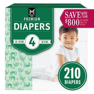 Member's Mark Premium Baby Diapers, Sizes: Newborn - 7 - Sam's Club