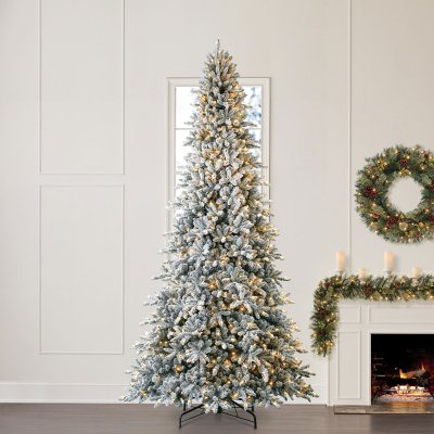 Large Artificial Frosted Christmas Tree – Oak Nashville