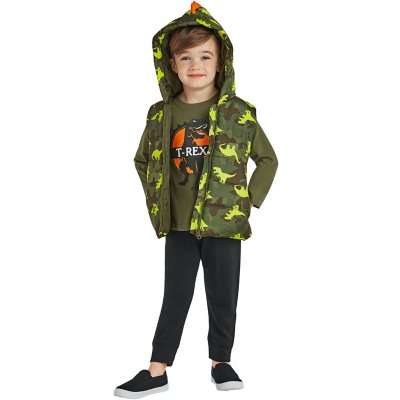 Top Jeans Hoodie.. Toddler Boy 3 PC Outfit Set Party Suit Size1-6 Years Jacket 
