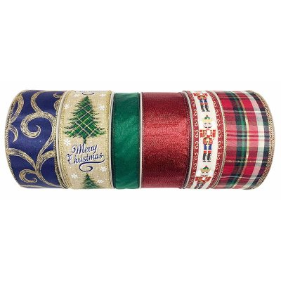 Member’s Mark 6Pk. Premium Wired Ribbon (Traditional) Sam