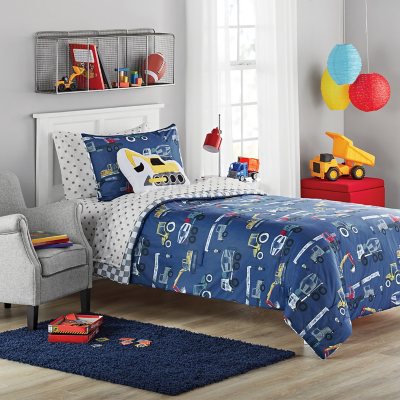 Member's Mark Bed-in-a-Bag Kids' Comforter Set, Construction (6-Piece Twin  or 8-Piece Full) - Sam's Club