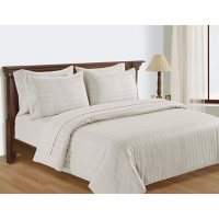 Member's Mark 700-Thread-Count Striped Egyptian Cotton Duvet Cover Set (Assorted Sizes and Colors)