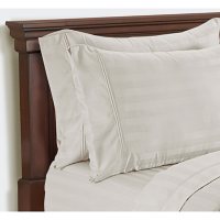 Member's Mark 700-Thread-Count Striped Egyptian Cotton Pillowcases, Set of 2 (Assorted Sizes and Colors)