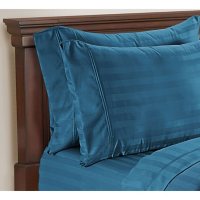 Member?s Mark 700-Thread-Count Striped Egyptian Cotton Pillowcase, 2 Pack (Assorted Sizes and Colors)