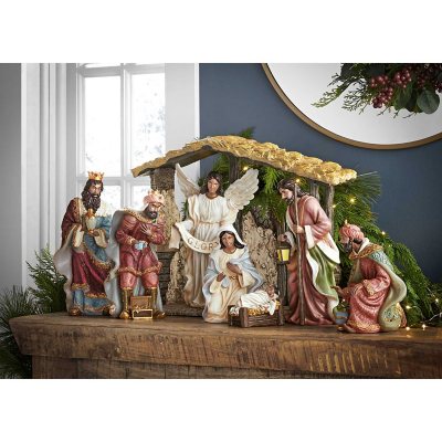 Member's Mark 9-Piece Nativity Set (Multicultural) - Sam's Club