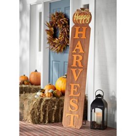 Member's Mark 72" Harvest Porch Sign - Happy Harvest