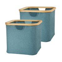 Member's Mark Collapsible Cube Organizer - 2 Pack Dusty Blue